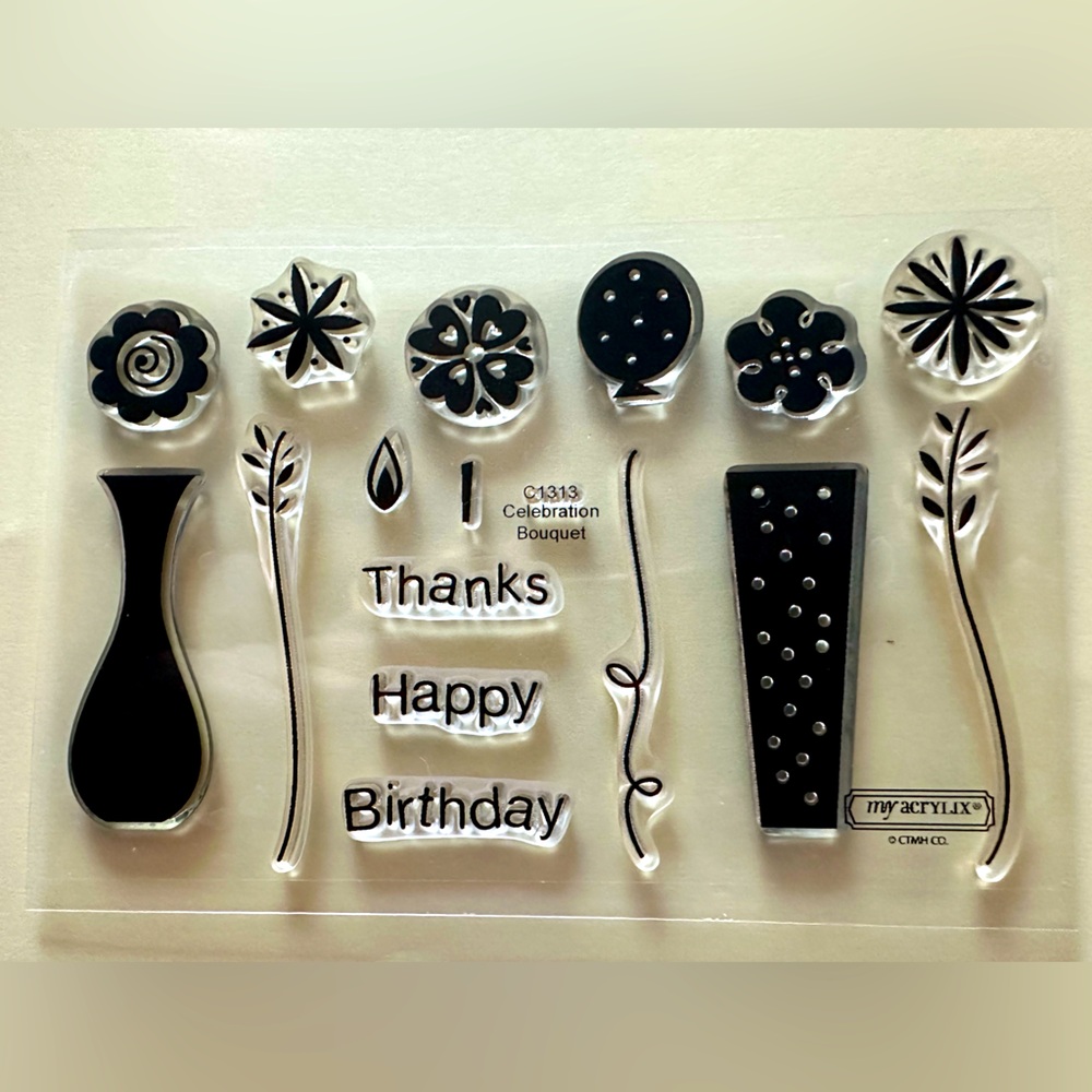 My Acrylix stamp C1313 Celebration Bouquet